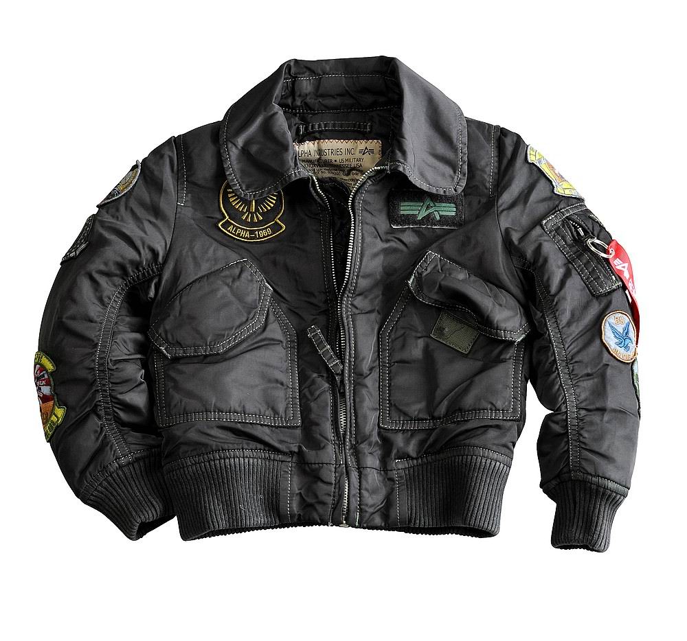 Alpha industries CWU Pilot с нашивками